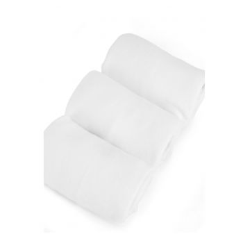 Sosete dama -  0UB-001-AW24 - set 3 perechi - alb