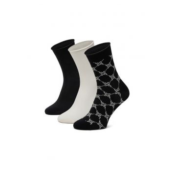 Sosete dama  alb negru - set 3 perechi - marime