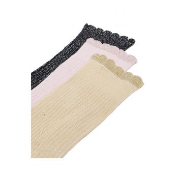 Sosete dama  multicolore - 3 perechi - lungi