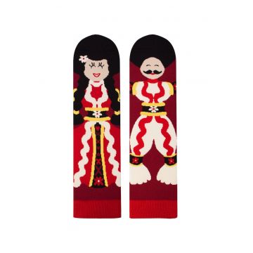 Sosete din bumbac Arty Socks Cuplu Traditional - Visiniu