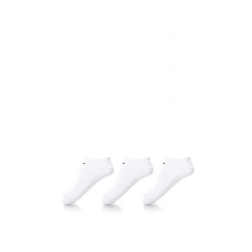 Sosete foarte scurte - unisex - pentru fitness Value - 3 perechi - Alb