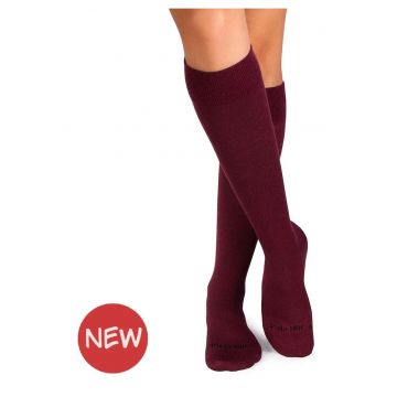 Sosete lungi compresive  Lana Merinos - Visiniu -