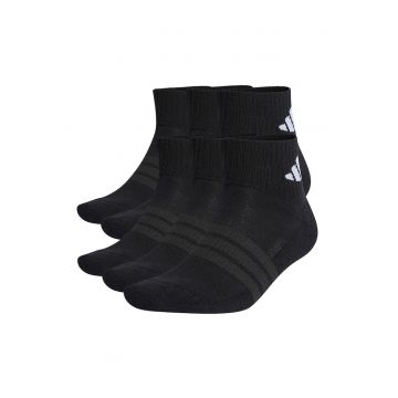 Sosete pana la glezna unisex - 6 perechi - Negru/Negru stins