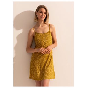 Camasa Noapte Fresh Leaves Micromodal - Galben