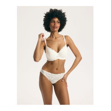 Chiloti figi - dama - Alb Crem - Luna - Alb