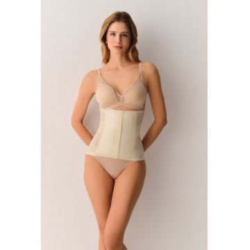 Corset lung semitransparent - Bej deschis -