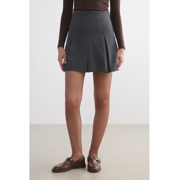 Dres transparent cu model uni - 15 DEN - Maro taupe