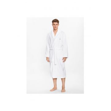 Halat Barbati -  Alb - Bumbac -