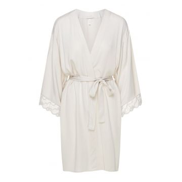 Halat dama - Elegant - Etnic - Alb crem - Cappucino