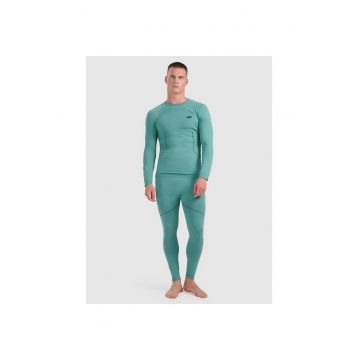 Lenjerie intima sport  barbati set - turcoaz - fara cusaturi - tehnologie 4FSkin