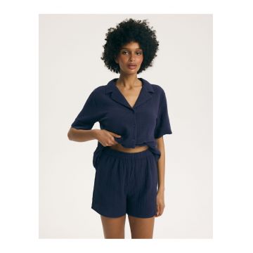 Pantaloni de pijama scurti dama Garden - Bleumarin