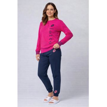 Pijama dama  LP5234 - set 2 piese din bumbac - Fucsia