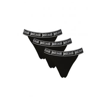 Set chiloti pentru femei -  Bumbac - Negru - Negru