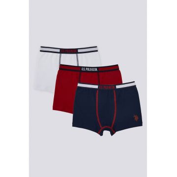 Set de boxeri - 3 perechi - Alb/Bleumarin