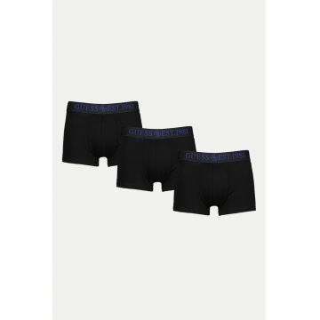 Set de boxeri cu imprimeu logo - 3 perechi - Negru