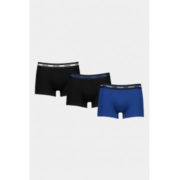 Set de boxeri Planet - 3 perechi - Negru/Bleumarin