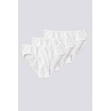 Set de chiloti - 3 perechi - Alb