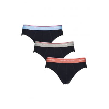 Set de chiloti cu banda logo- 3 perechi - Albastru ultramarin