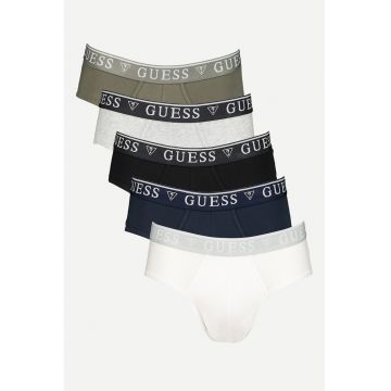 Set de chiloti cu banda logo in talie - 5 Perechi - Multicolor