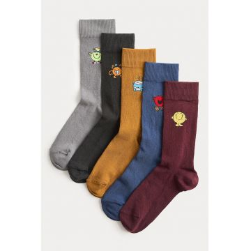 Set de sosete lungi Mr. Men - 5 perechi - Multicolor