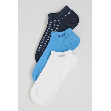 Set de sosete scurte - Alb/Albastru