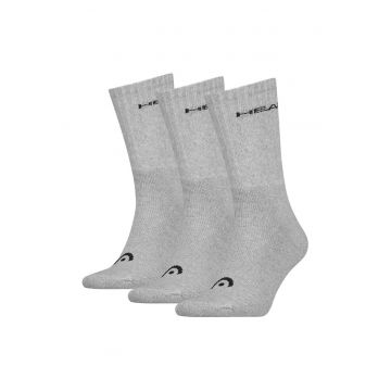 Set de sosete unisex - lungi - 3 perechi - Gri