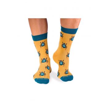 Sosete bumbac organic - COLOUR COTTON Beetle