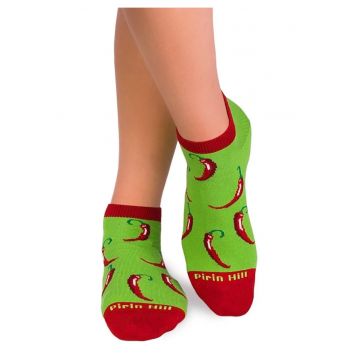 Sosete scurte bumbac Chilli Pepper Sneaker VERDE