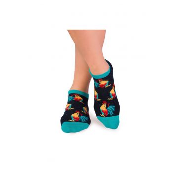 Sosete scurte bumbac organic COLOUR COTTON Rooster Sneaker NAVY