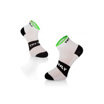 Sosete scurte pentru ciclism CYCLING ANKLE SOCKS Meryl® Skinlife White-Black