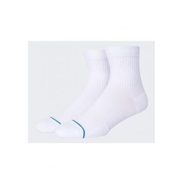 Sosete sport barbati  Stance Icon Quarter - alb - set 1 pereche