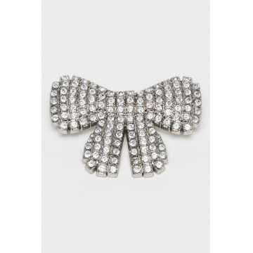 Talisman in forma de funda cu strasuri Jibbitz - Argintiu