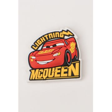 Talisman pentru saboti Jibbitz Lightning McQueen - Galben sofran/Rosu vermillion