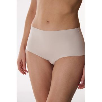Chiloti hipster fara cusaturi cu talie medie - Bej