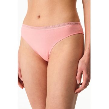 Chiloti uni din amestec de bumbac - Roz pastel