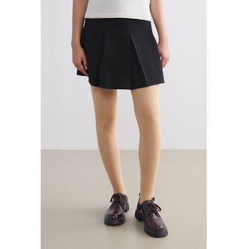 Dres transparent cu model uni - 10 DEN - Bej