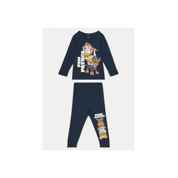 Pijama baieti -  304718410 - Bumbac - Albastru - Albastru