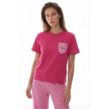 Pijama regular-fit din bumbac - Roz aprins/Roz pastel