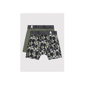 Set 2 boxeri copii CR7 - negru si verde - lenjerie intima