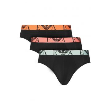 Set 3 perechi chiloti barbati - Emporio Armani - bumbac - negru