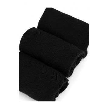 Set 3 perechi sosete dama -  Negru -