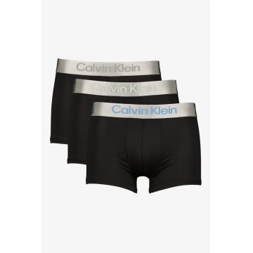 Set de boxeri cu banda elastica in talie - 3 perechi - Negru carbon