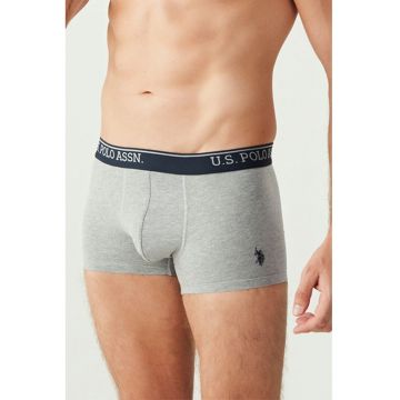 Set de boxeri cu banda logo in talie - 3 perechi - Gri/Bleumarin