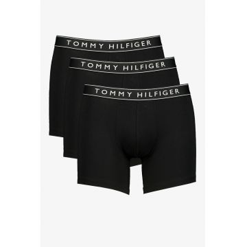 Set de boxeri cu banda logo in talie - 3 perechi - Negru antracit