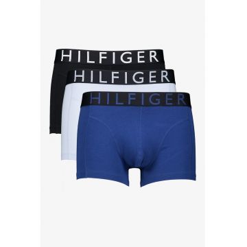 Set de boxeri cu logo - 3 perechi - Bleumarin stins/Albastru deschis