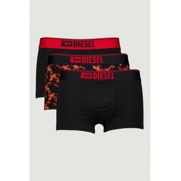 Set de boxeri Damien - 3 perechi - Rosu/Negru