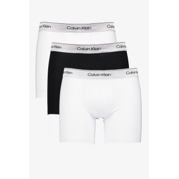 Set de boxeri din amestec de bumbac - 3 perechi - Negru/Alb murdar