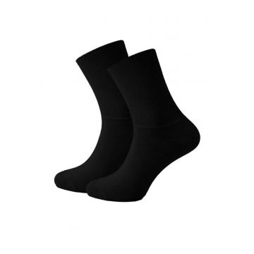 Sosete bumbac femei confort fara strangere - SDGW6NEG - - Negru