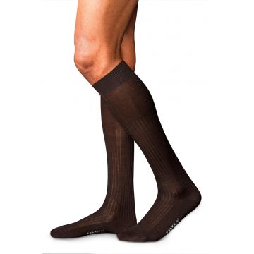 Sosete lungi pana la genunchi No. 10 Pure Fit d'Ecosse - Maro inchis