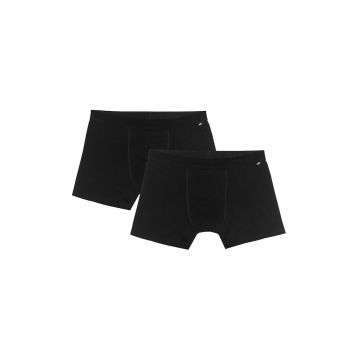 Boxeri scurti  set 2 perechi - bumbac/elastan - negru